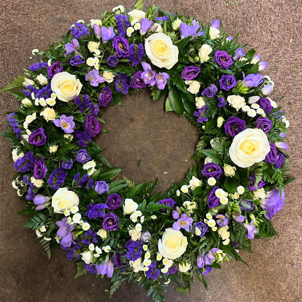Lavender & Ivory Wreath Product Image