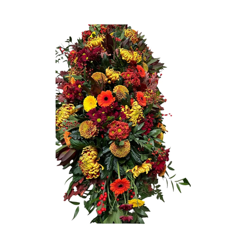 Orange and Yellow Coffin Spray Product Image